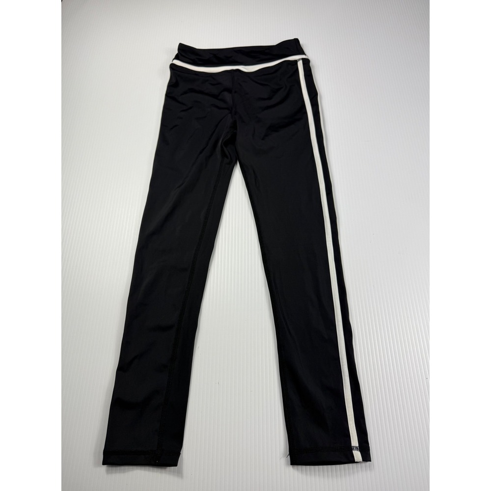 Weissman‎ Dance Leggings Athletic White Stripe Black MC
